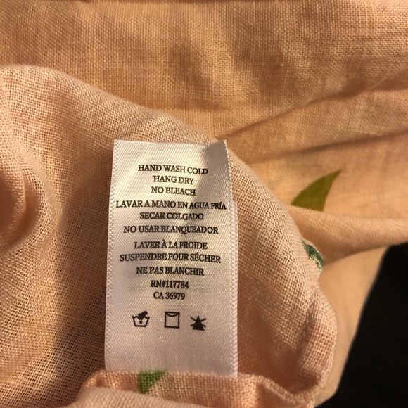 Rails Thea Crop Top Tie Front Button Pink Grapefruit NWT NEW - Picture 8 of 9